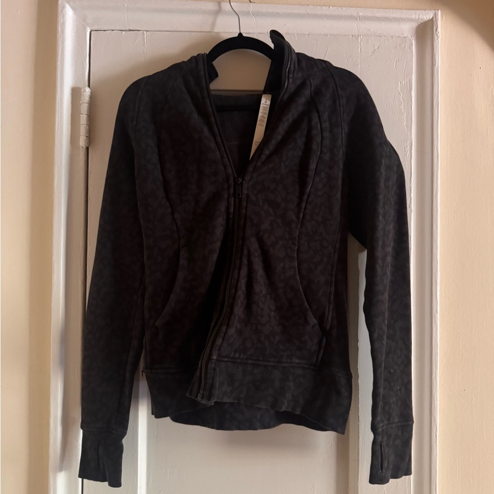 Lululemon Scuba Full Zip Hoodie - Size 8 - Black Camo